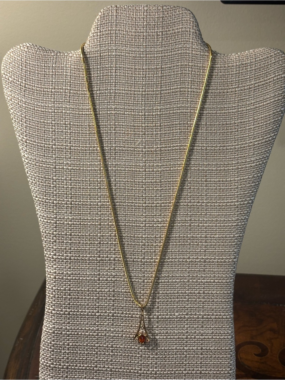 Milor 14KT Gold and Fire Opal Necklace
